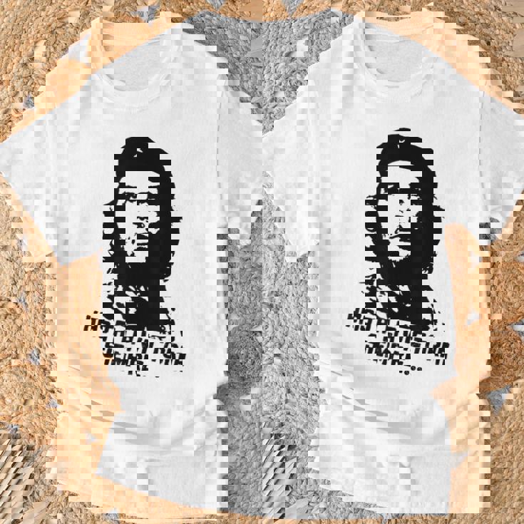 チェ・ゲバラ・キューバ革命「ハスタ・ラ・ヴィクトリア・シェンプレ」 Tシャツ 高齢者への贈り物