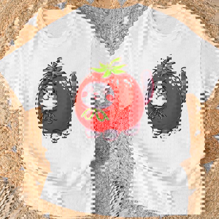 トマトの猫 コスチューム Tシャツ 高齢者への贈り物