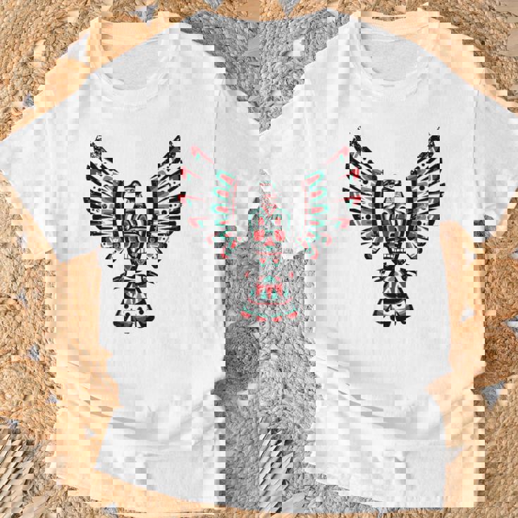 ネイティブアメリカン ファルコン 占星術 星座 インディアン Tシャツ 高齢者への贈り物