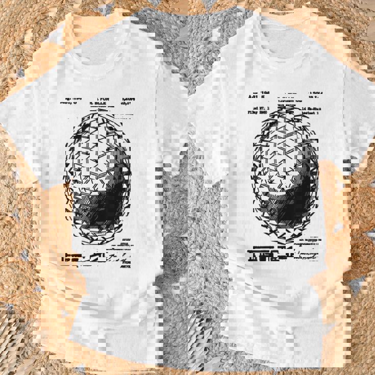 バックミンスター フラー 測地線 特許 科学 工学 数学 Tシャツ 高齢者への贈り物