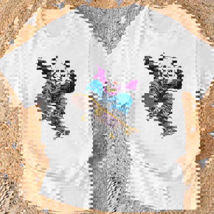 パンダベア スケートボード スケーター パンダベ Tシャツ 高齢者への贈り物