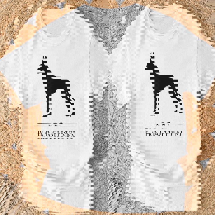 ファラオハウンド ブラック シルエット Tシャツ 高齢者への贈り物