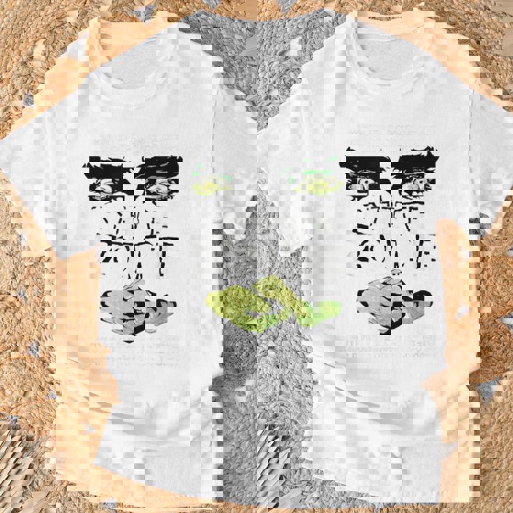 ホワイトゾンビ映画ポスター Tシャツ 高齢者への贈り物