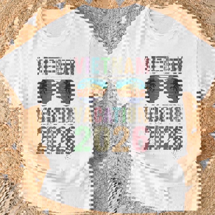 レトロ ベトナム バケーション 2026 旅行 ビーチ 旅行 マッチング Tシャツ 高齢者への贈り物