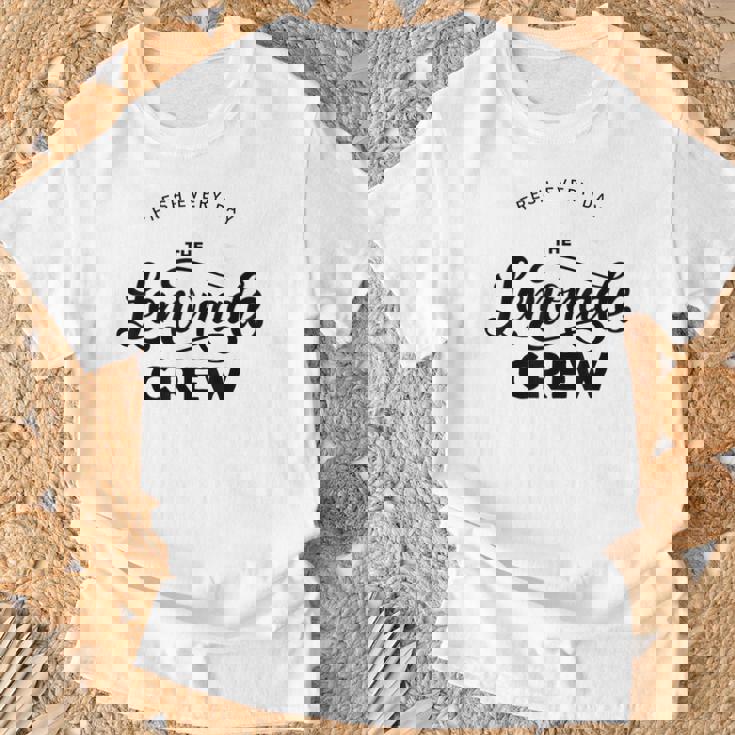 レモネードスタンドシャツ クルーアンドボス レモンジュース サマーイエロー Tシャツ 高齢者への贈り物