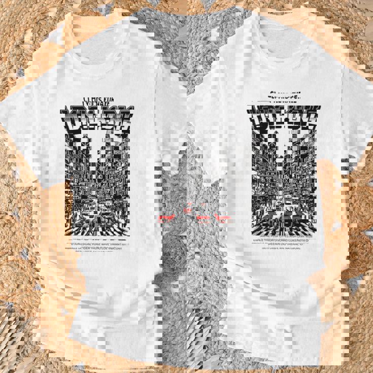 ヴィンテージ 香港 ストリート シーン 赤 タクシー 九龍 Hkg アジア Tシャツ 高齢者への贈り物