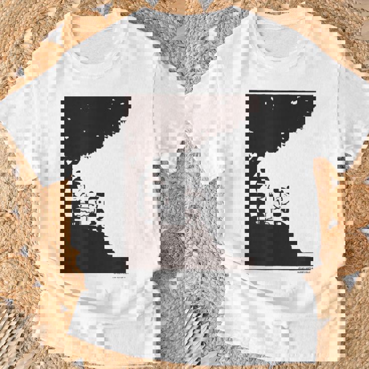 詩とメルヘン 東君平 なつのたぬき Tシャツ 高齢者への贈り物