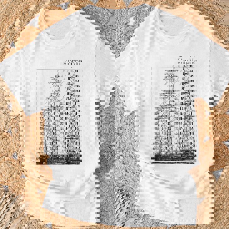 送電鉄塔 -Pylonphilia- Tシャツ 高齢者への贈り物