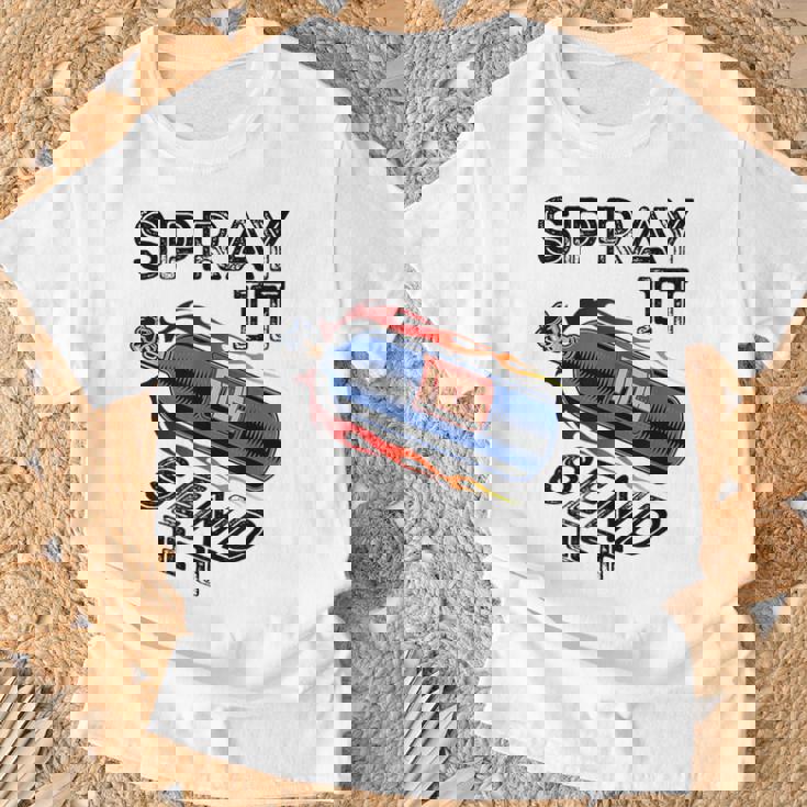 面白いドラッグレースカーnosスプレー Itend It Tシャツ 高齢者への贈り物