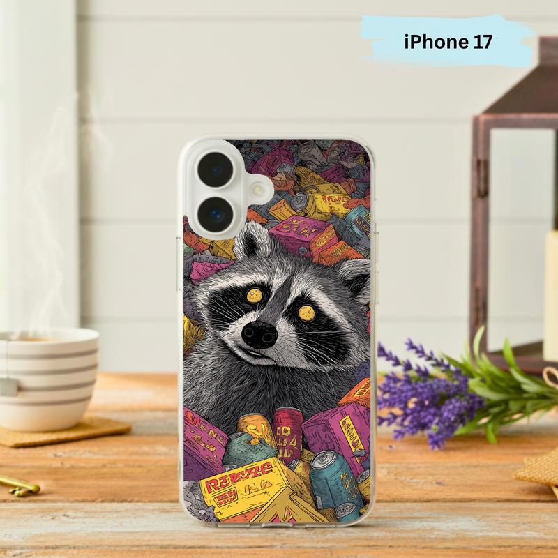 Colorful Trashy Raccoon Party Phone Case IPhone - Raccsy