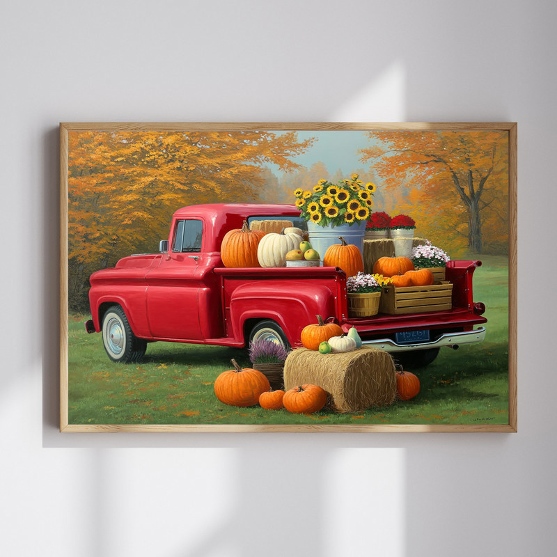 Heartland harvest canvas wall art for hallway decor, rustic farmhouse landscape in warm earth tones, horizontal orientation. | Family Wall Decor