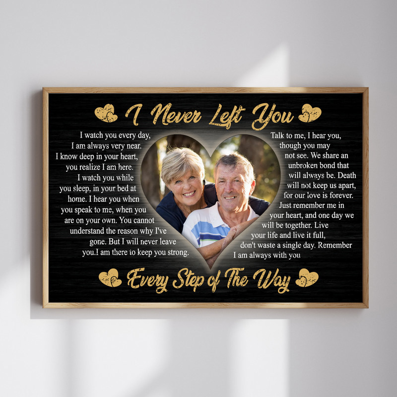 Heartfelt Memorial Photo Print - Personalized Loss Comfort Canvas | Family Wall Decor