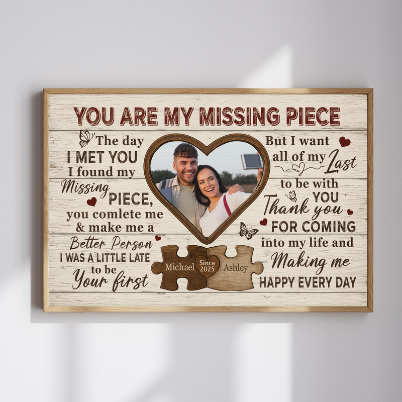 Wedding proposal canvas wall art personalized with couple's names and date, rustic farmhouse anniversary gift for couples | Familywalldecor