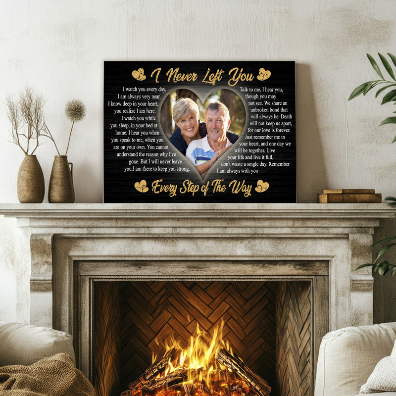 Heartfelt Memorial Photo Print - Personalized Loss Comfort Canvas