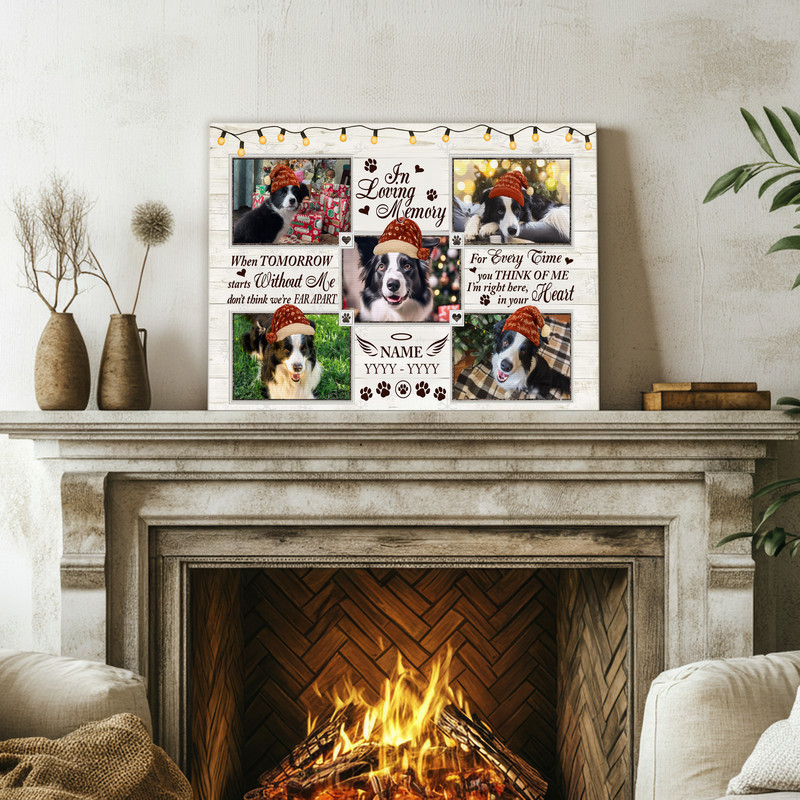 Heartfelt Personalized Dog Memorial Canvas - Loss Remembrance Gift Heartfelt Personalized Dog Memorial Canvas - Loss Remembrance Gift