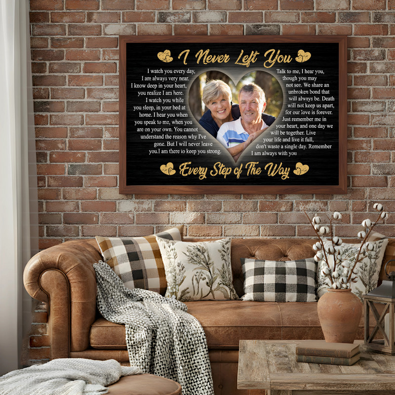 Heartfelt Memorial Photo Print - Personalized Loss Comfort Canvas