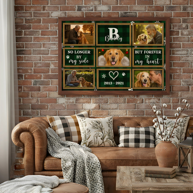 Custom Canvas - Christmas Photo Keepsake for a Beloved Dog