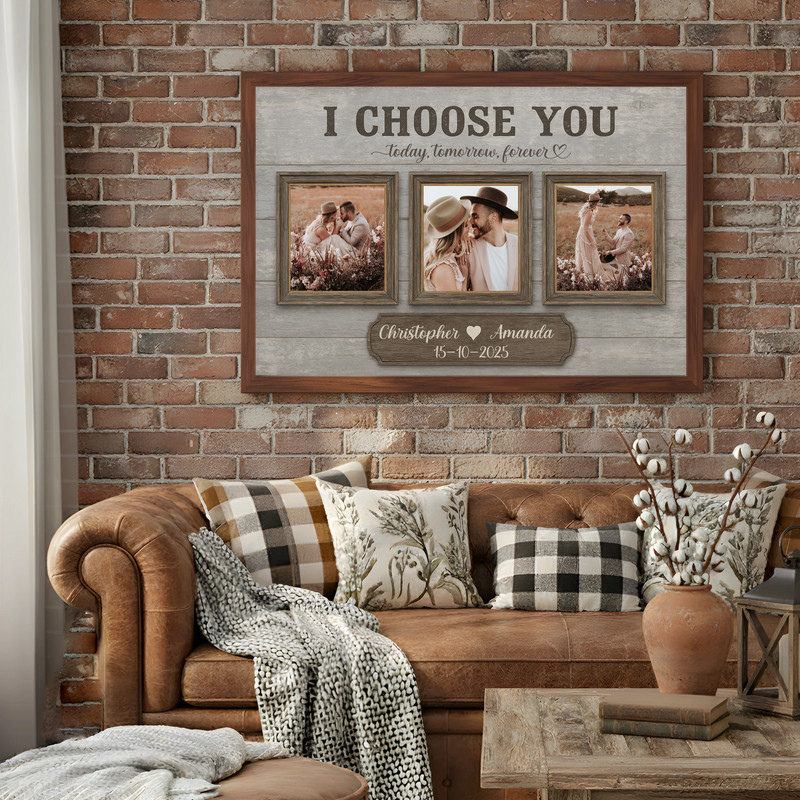 'I Choose You' Proposal Photo Collage Canvas for Couples 'I Choose You' Proposal Photo Collage Canvas for Couples