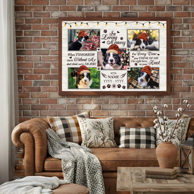 Heartfelt Personalized Dog Memorial Canvas - Loss Remembrance Gift Heartfelt Personalized Dog Memorial Canvas - Loss Remembrance Gift