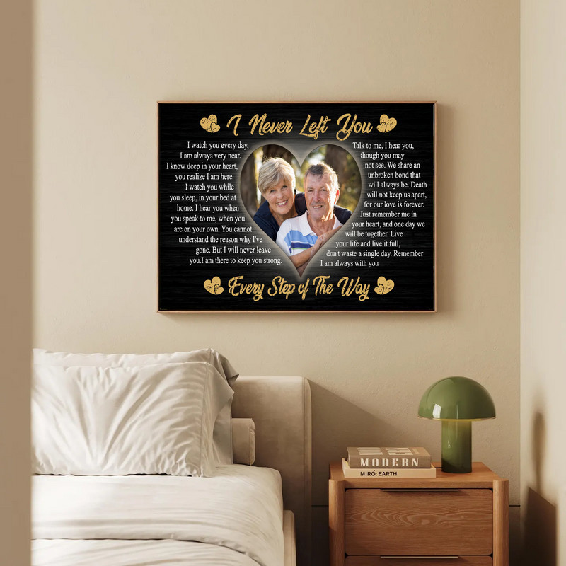 Heartfelt Memorial Photo Print - Personalized Loss Comfort Canvas