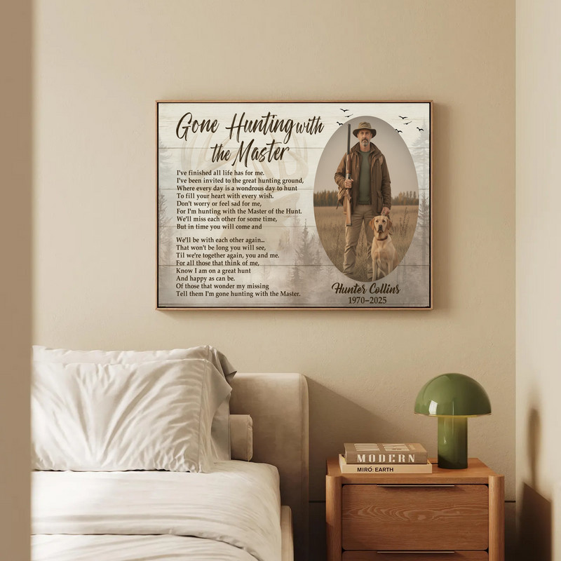 Hunting Memorial Canvas - Master Hunter Tribute, Farmhouse Style