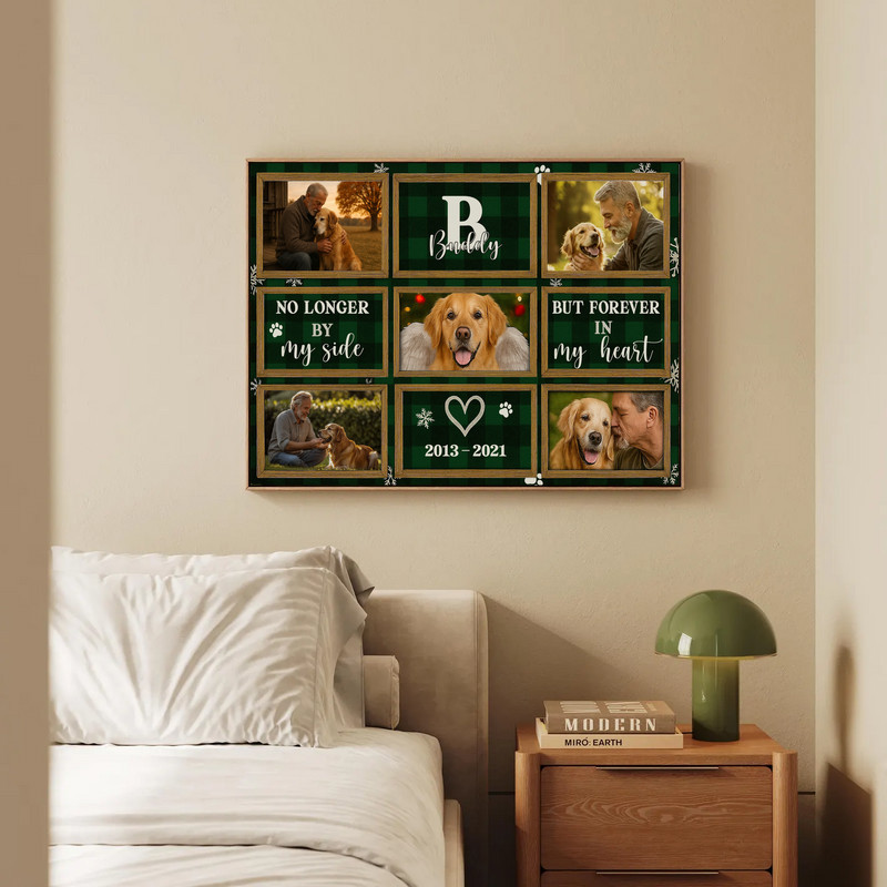 Custom Canvas - Christmas Photo Keepsake for a Beloved Dog