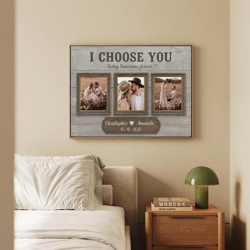 'I Choose You' Proposal Photo Collage Canvas for Couples 'I Choose You' Proposal Photo Collage Canvas for Couples