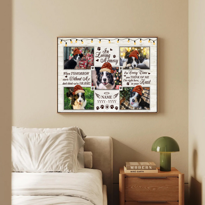 Heartfelt Personalized Dog Memorial Canvas - Loss Remembrance Gift Heartfelt Personalized Dog Memorial Canvas - Loss Remembrance Gift