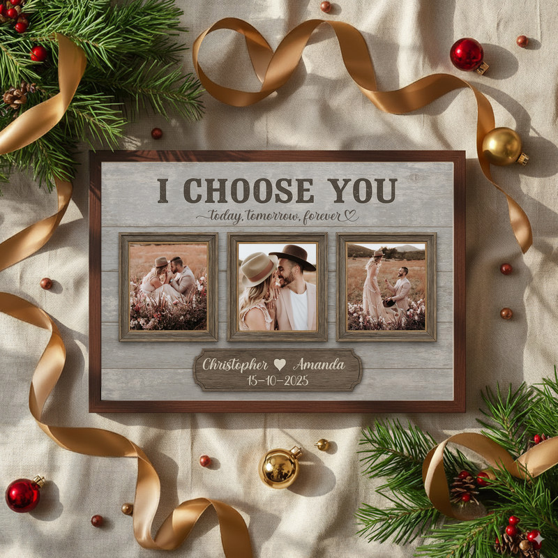 'I Choose You' Proposal Photo Collage Canvas for Couples 'I Choose You' Proposal Photo Collage Canvas for Couples