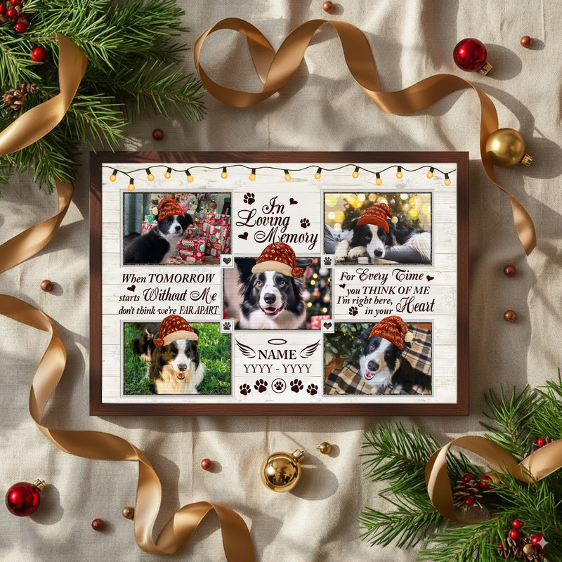 Heartfelt Personalized Dog Memorial Canvas - Loss Remembrance Gift Heartfelt Personalized Dog Memorial Canvas - Loss Remembrance Gift