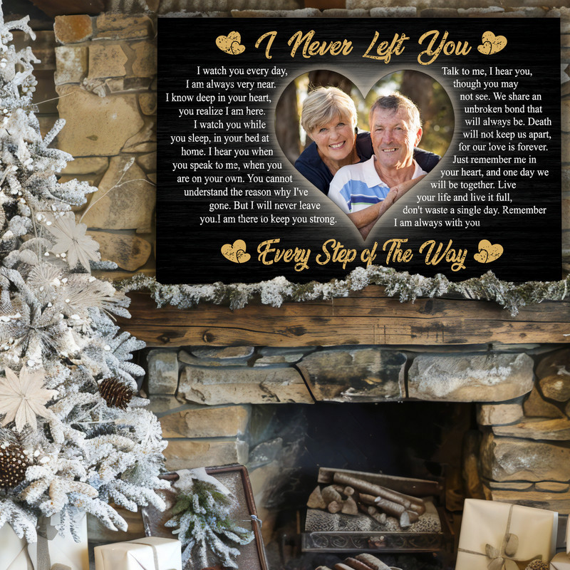 Heartfelt Memorial Photo Print - Personalized Loss Comfort Canvas