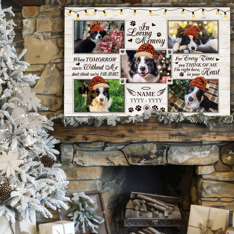 Heartfelt Personalized Dog Memorial Canvas - Loss Remembrance Gift Heartfelt Personalized Dog Memorial Canvas - Loss Remembrance Gift
