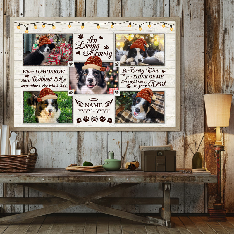 Heartfelt Personalized Dog Memorial Canvas - Loss Remembrance Gift Heartfelt Personalized Dog Memorial Canvas - Loss Remembrance Gift