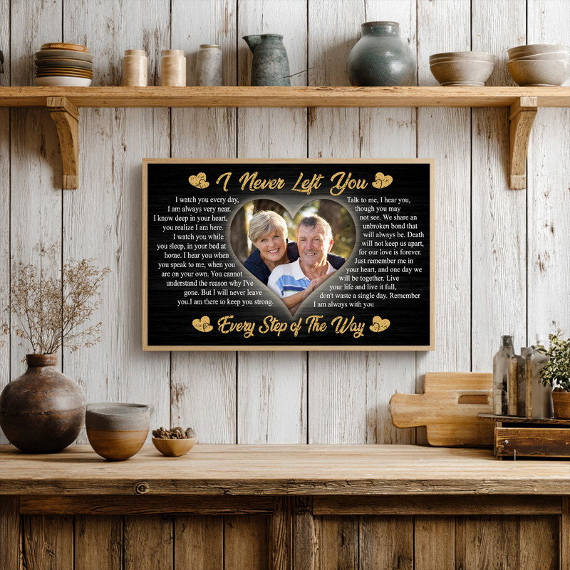 Heartfelt Memorial Photo Print - Personalized Loss Comfort Canvas