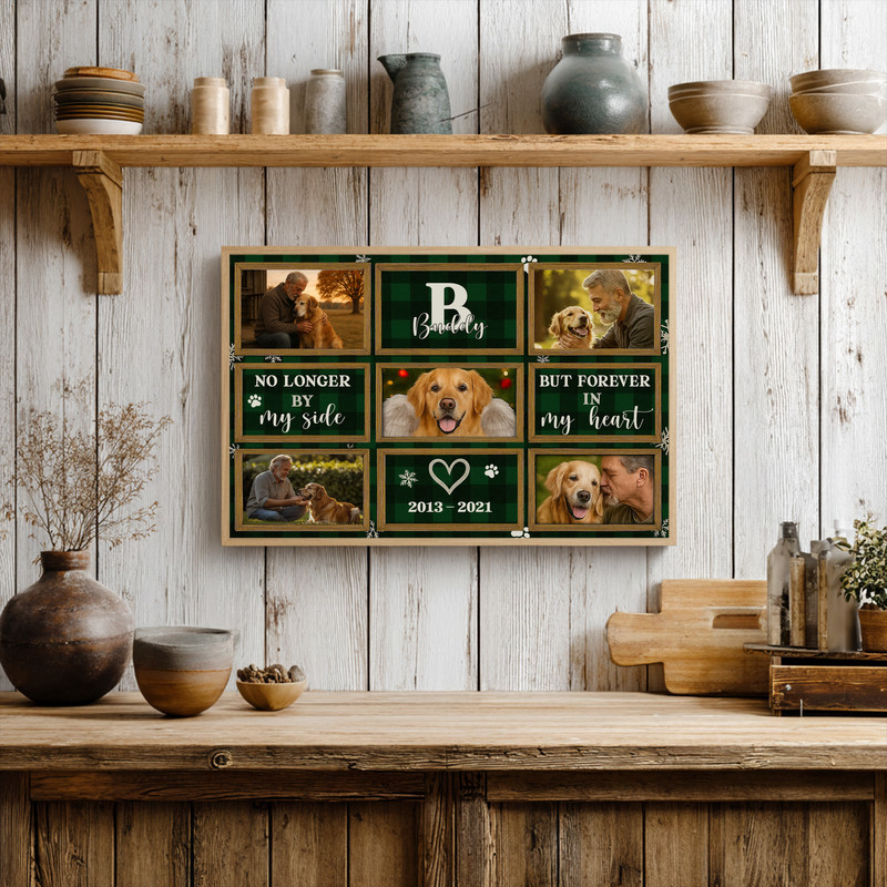 Custom Canvas - Christmas Photo Keepsake for a Beloved Dog