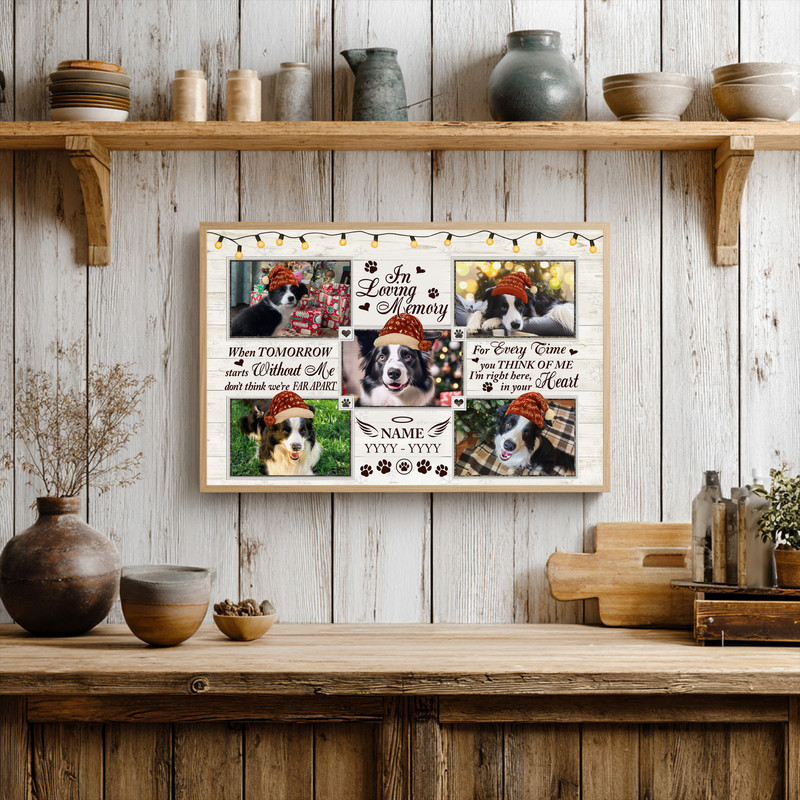 Heartfelt Personalized Dog Memorial Canvas - Loss Remembrance Gift Heartfelt Personalized Dog Memorial Canvas - Loss Remembrance Gift