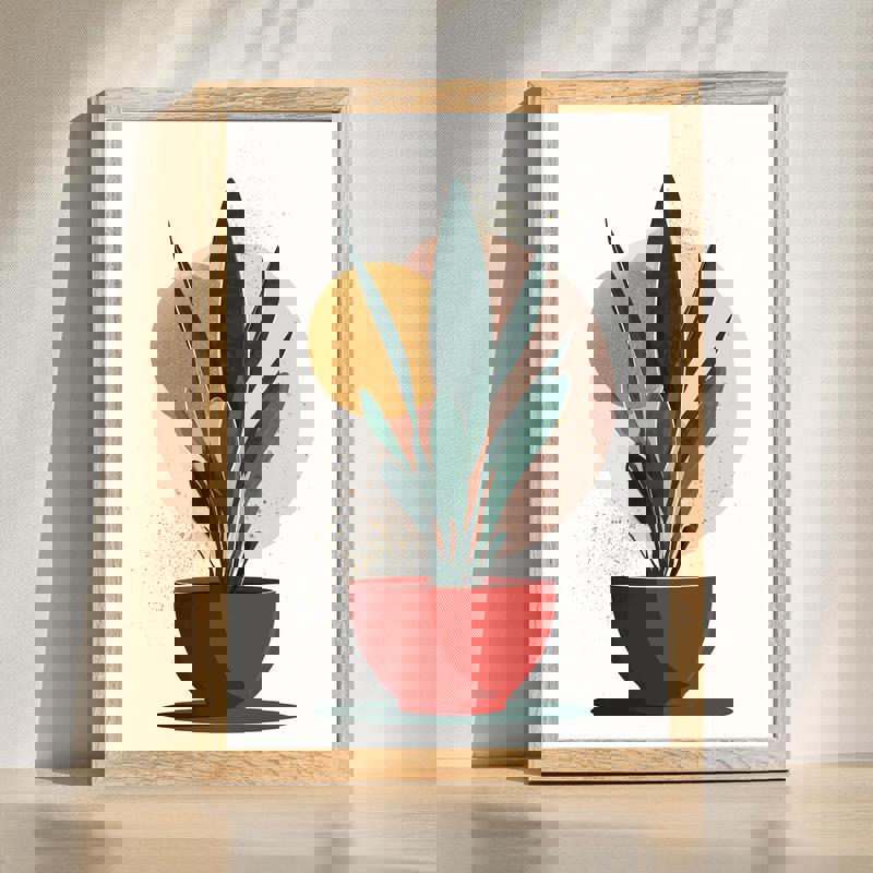 Minimal Christmas glow canvas wall art, festive still life with soft lights for dining room decor, neutral palette, landscape | Familywalldecor