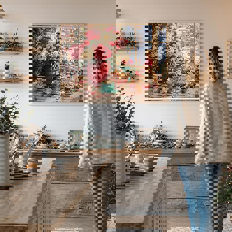 Holiday Blossoms And Sweet MomentsArt For Dining Room Canvas | Familywalldecor