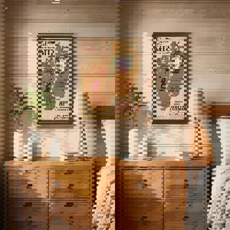 Baby footprints canvas wall art, watercolor in blush pink, custom photo and name, nursery decor and first steps milestone