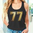 77 ナンバーセブンティセブンチーム スポーツ グラフィック 代表チームマッチング タンクトップ