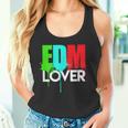 Cute Edm Cool Edm Lover Rave ホワイトインク タンクトップ