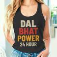 Dal Bhat Power 24 Hour ネパールトレッキングデザイン タンクトップ