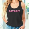 DETROIT PINK Shirt Motor City Michigan T-Shirt Tank Top
