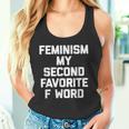 Feminism Myecond Favorite F Word ファニーフェミニスト タンクトップ