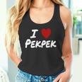 I Heart 愛 Pekpek フィリピンタガログ語 フィリピン フィリピン人 長袖tシャツ タンクトップ