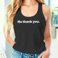 No Thank You タンクトップ