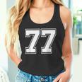 ナンバー77 野球 フットボール 誕生日 タンクトップ