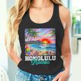 ホノルル ハワイ ハワイアン 波 ビーチ 夏 サーフィン レトロ タンクトップ