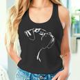 ボクサー ポートレート シルエット 犬 ドイツ ボクサー 犬 タンクトップ