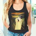 ポメラニアン 面白いtシャツ 犬 ムンクの叫び かわいい メンズ 子供 おもしろ 服 グッズ ネタ わんこ タンクトップ